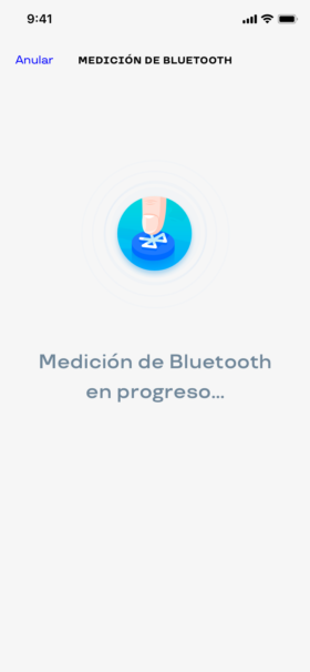 Tome una medición en Bluetooth con un simple botón en la aplicación